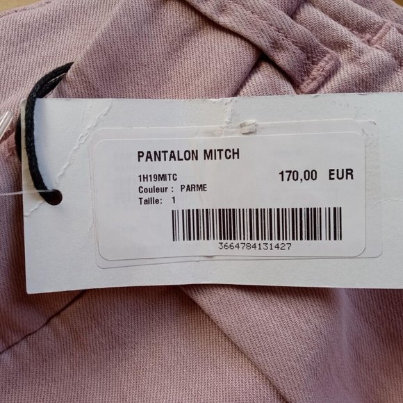 NEW! BA&SH Pink Pants, size 1, US 4, New With Tag - Picture 6 of 15